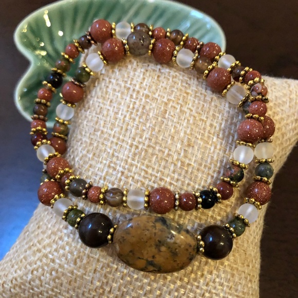 Genuine Gemstone Bracelet - Picture 1 of 6
